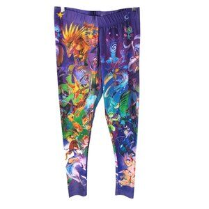 WeLoveFine Dota 2 Womens Leggings Watercolor Hero All Over Print Purple XXL